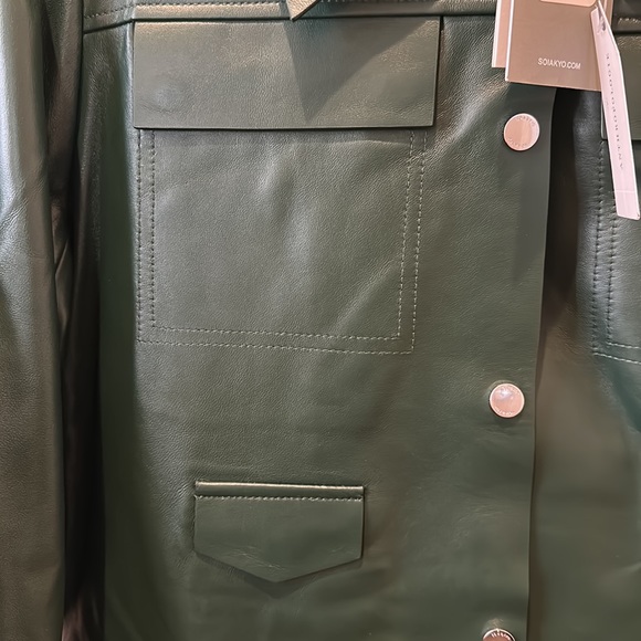 Soia & Kyo Rowen Leather Jacket size medium brand new - Picture 6 of 10